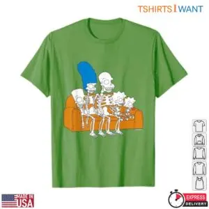 Simpsons Skeleton Shirt - Treehouse of Horror Design