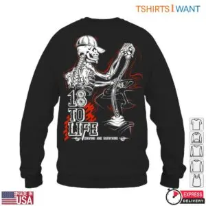 Skeleton 18 Wheeler Driving & Surviving T-Shirt 11 Skeleton 18 Wheeler Driving Surviving T Shirt 6 1.jpg