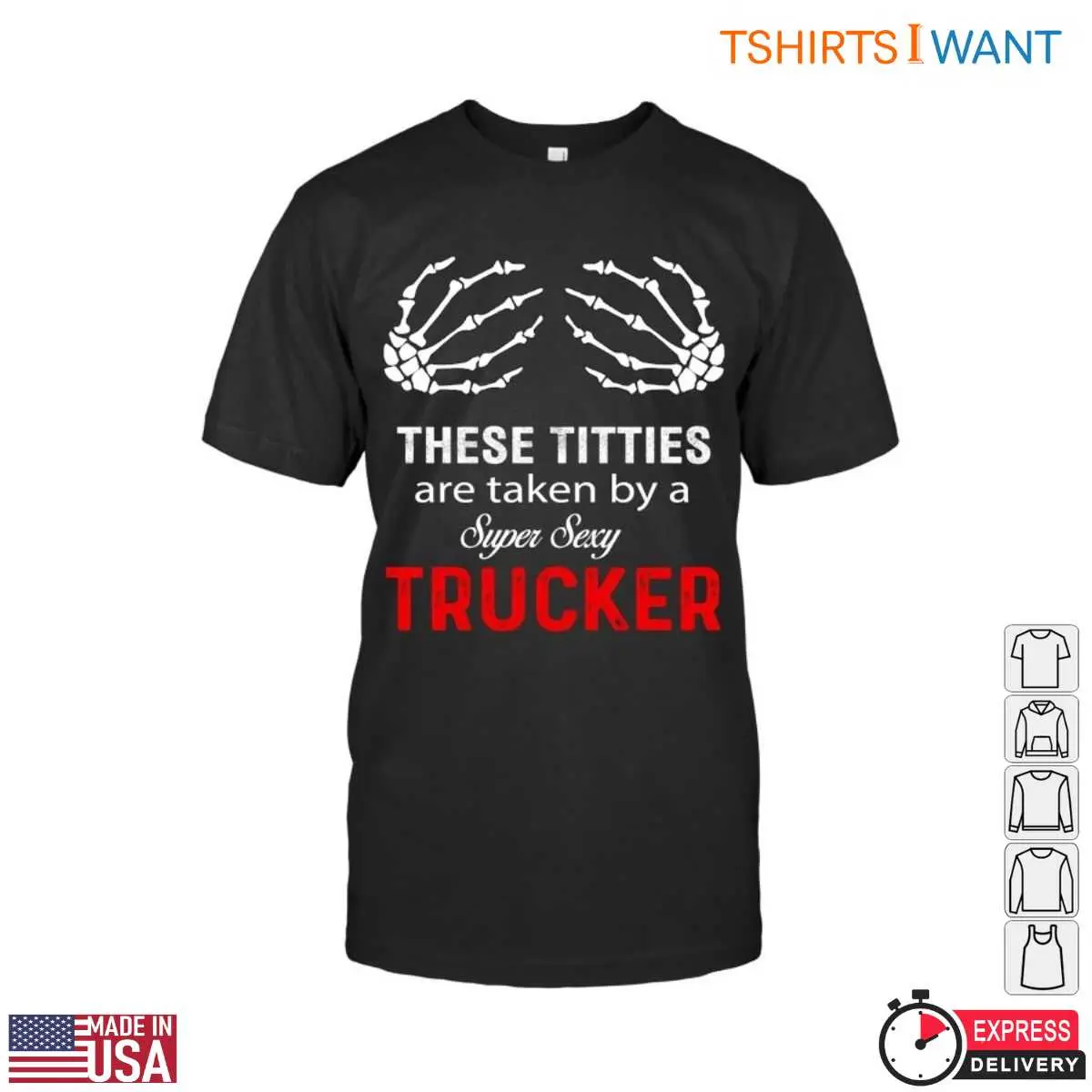 Skeleton Hands T Shirt Truckers Girl Design 1 1.jpg