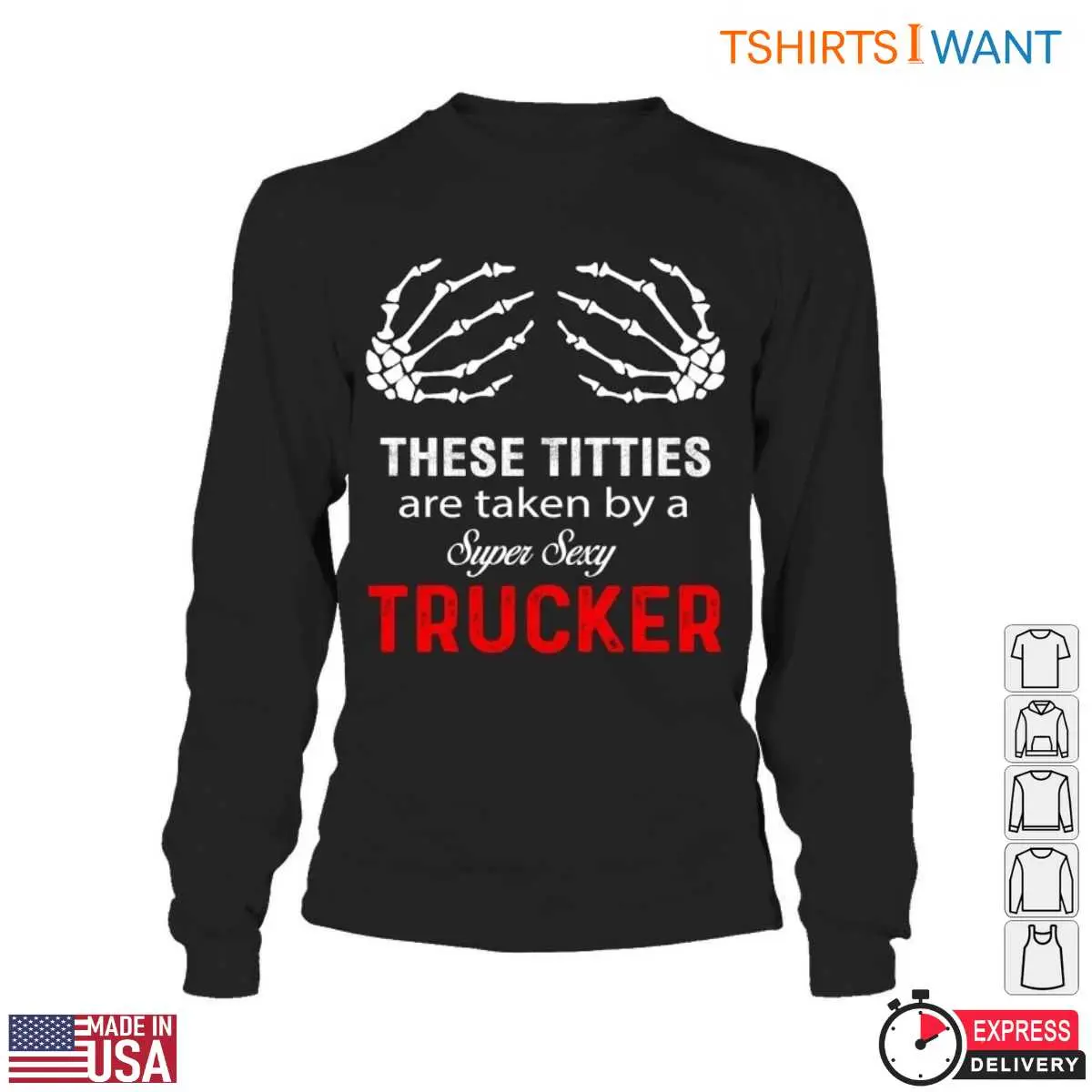 Skeleton Hands T Shirt Truckers Girl Design 5 1.jpg