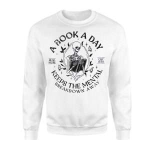 Skeleton Reading A Book Daily Mental Health T Shirt 3 1.jpg