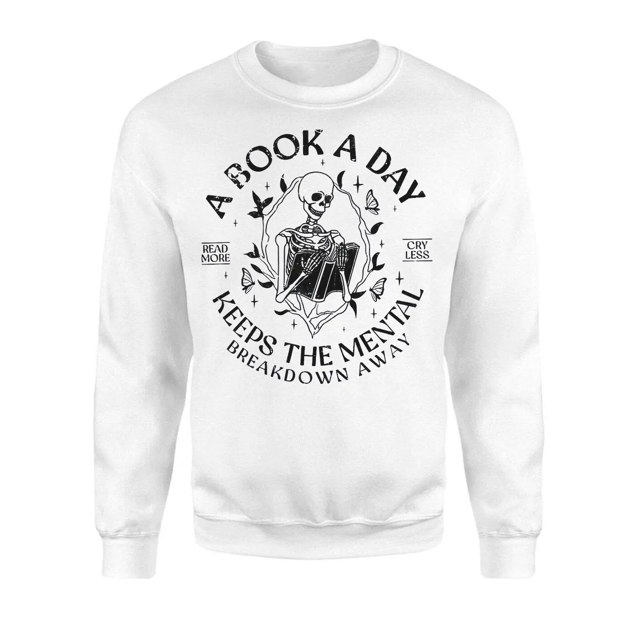 Skeleton Reading A Book Daily Mental Health T Shirt 3 1.jpg