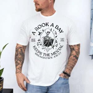 Skeleton Reading A Book Daily Mental Health T Shirt 4 1.jpg