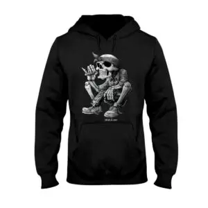 Skeleton Smoking A Cigarette, Funny Skeleton Graphic Hoodie 10 Skeleton Smoking A Cigarette, Funny Skeleton Graphic Sweatshirt
