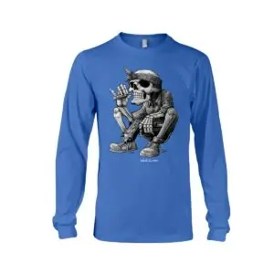 Skeleton Smoking A Cigarette, Funny Skeleton Graphic Hoodie 11 Skeleton Smoking A Cigarette, Funny Skeleton Graphic Long Sleeve