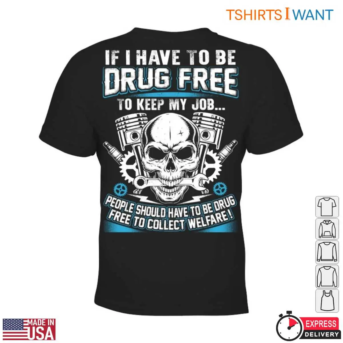 Skull Mechanic Drug Free Job Statement T Shirt 2 1.jpg