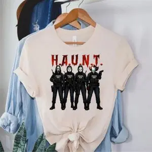 Slasher Horror Squad Shirt – Funny HAUNT Halloween Police ICE Costume Tee 7 Slasher Horror Squad Shirt – Funny HAUNT Halloween Police ICE Costume Tee 2