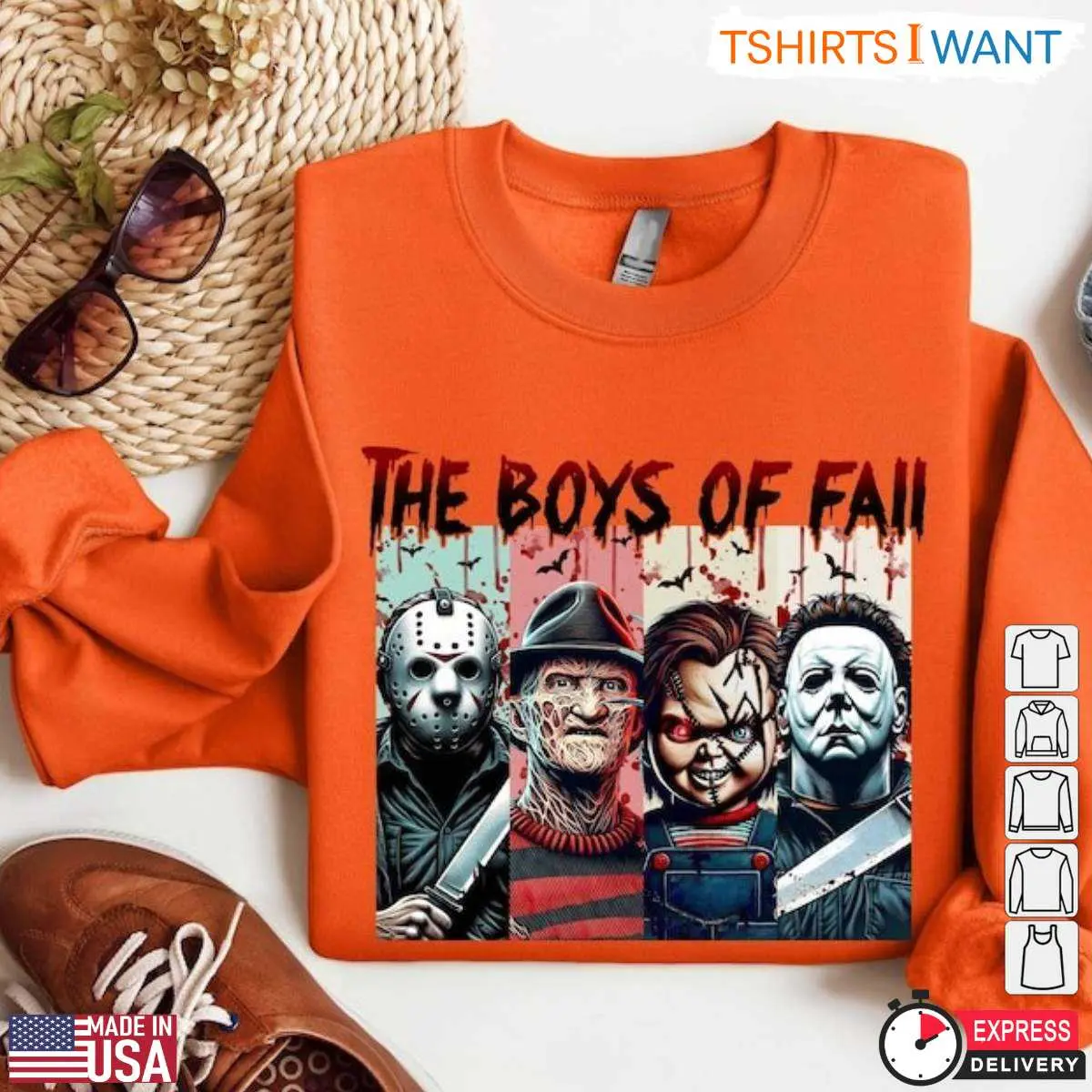 Slasher T Shirt Boys of Fall Horror Icons 2 1.jpg
