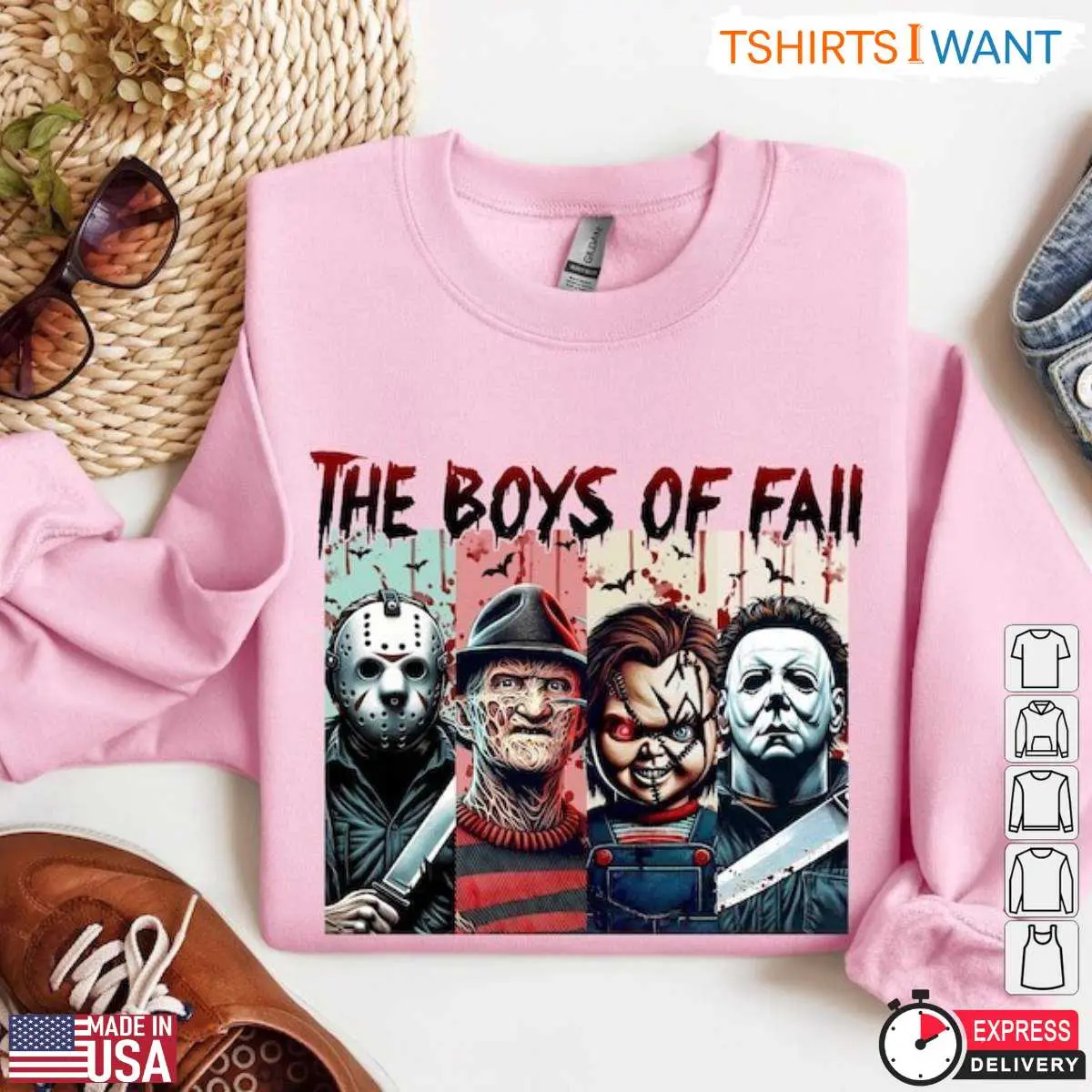 Slasher T Shirt Boys of Fall Horror Icons 3 1.jpg