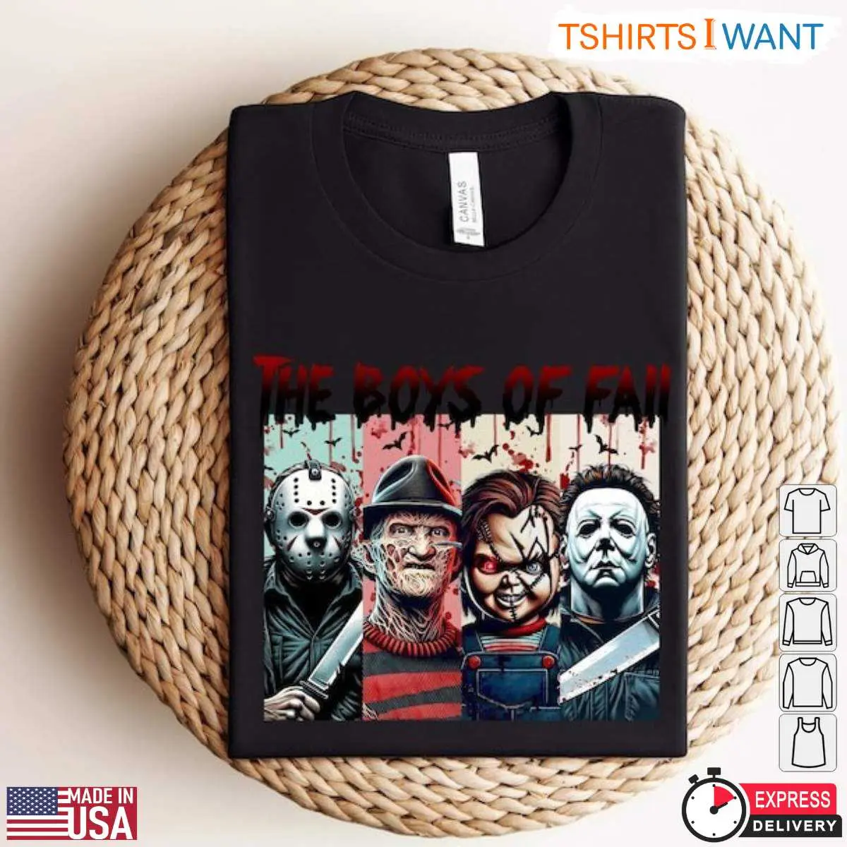 Slasher T Shirt Boys of Fall Horror Icons 5 1.jpg