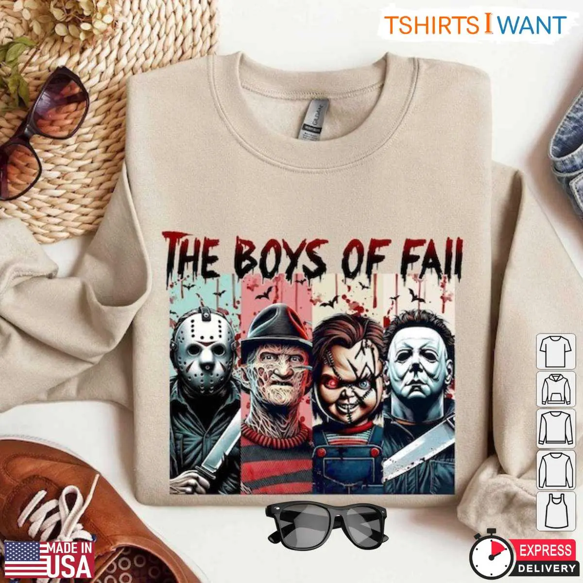 Slasher T Shirt Boys of Fall Horror Icons 6 1.jpg