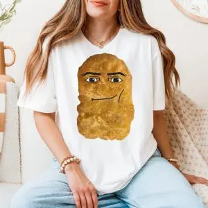 Smirking Nugget Meme Face Funny Food T-Shirt 11 Smirking Nugget Meme Face Funny Food T Shirt 5 1 1.jpg