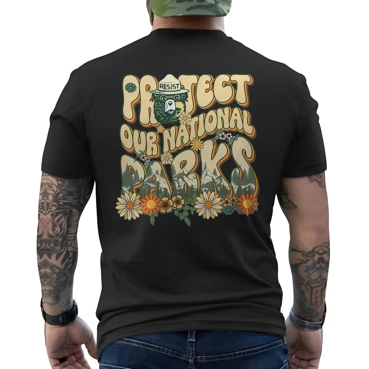 Smokey Bear T-shirt – Protect Our National Parks Retro Resist Tee 6 Smokey Bear T shirt E28093 Protect Our National Parks Retro Resist Tee 6.jpg