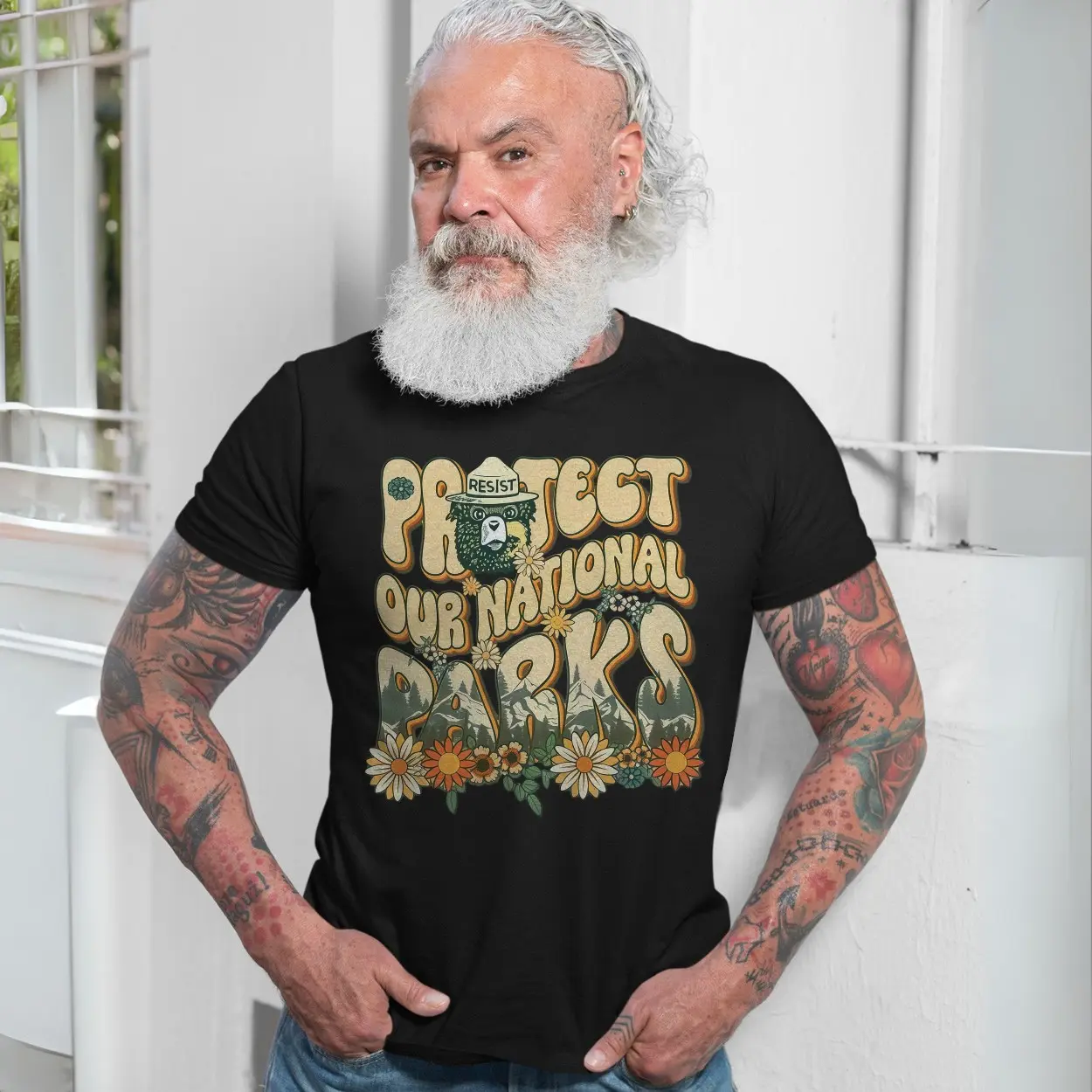 Smokey Bear T-shirt – Protect Our National Parks Retro Resist Tee 7 Smokey Bear T shirt E28093 Protect Our National Parks Retro Resist Tee 7.jpg