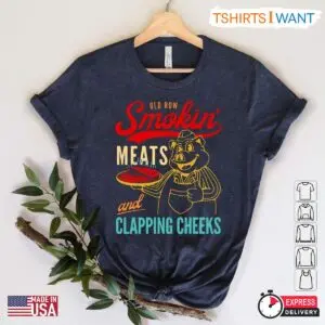 Smokin' Meats & Clapping Cheeks T-Shirt – Funny BBQ Lover Gift 10 Smokin' Meats & Clapping Cheeks T Shirt – Funny BBQ Lover Gift 5