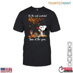 Snoopy Autumn Images T Shirt Colorful Fall Leaves Harvest 1 1.jpg