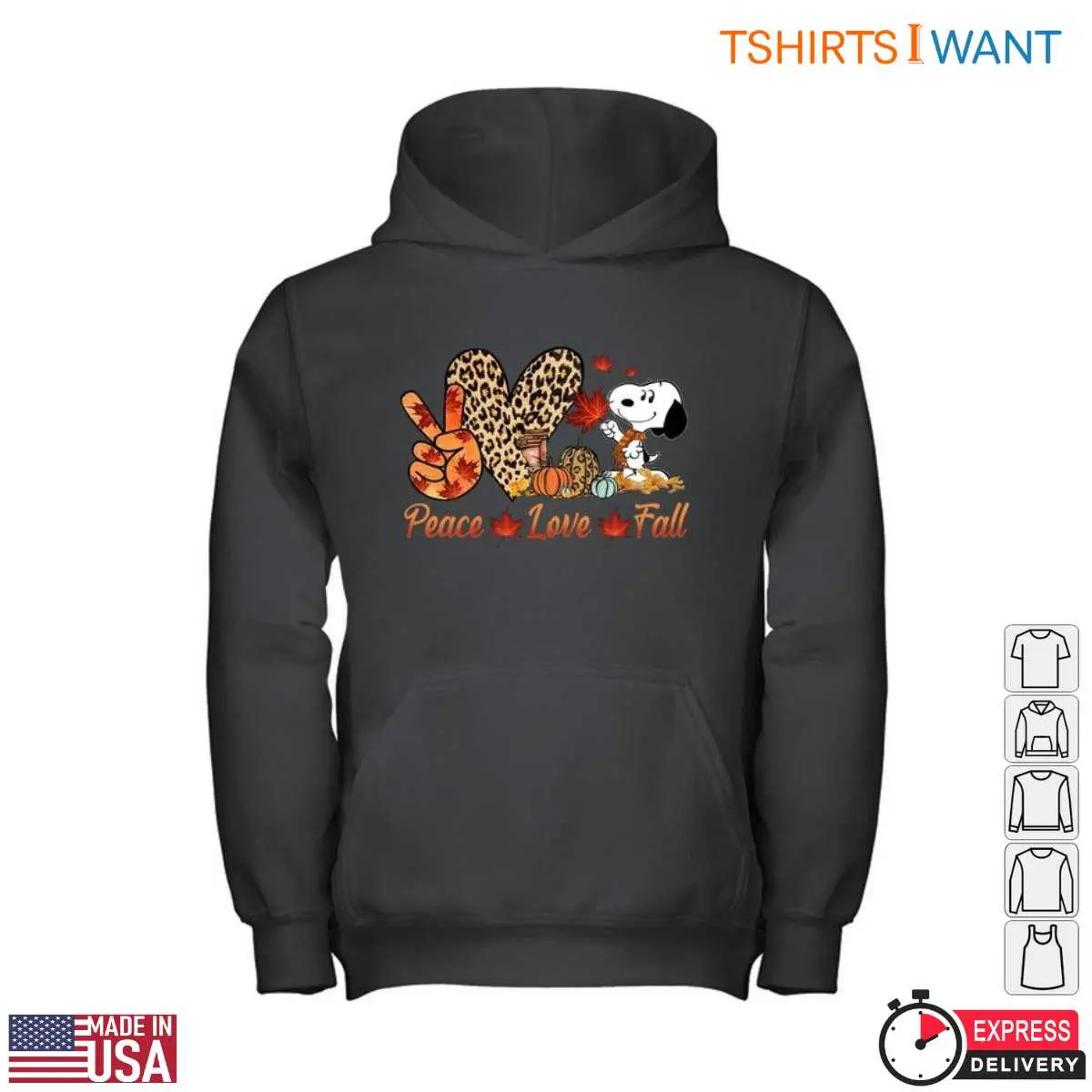 Snoopy Autumn Pictures T Shirt Peace Love Fall Tee 4 1.jpg