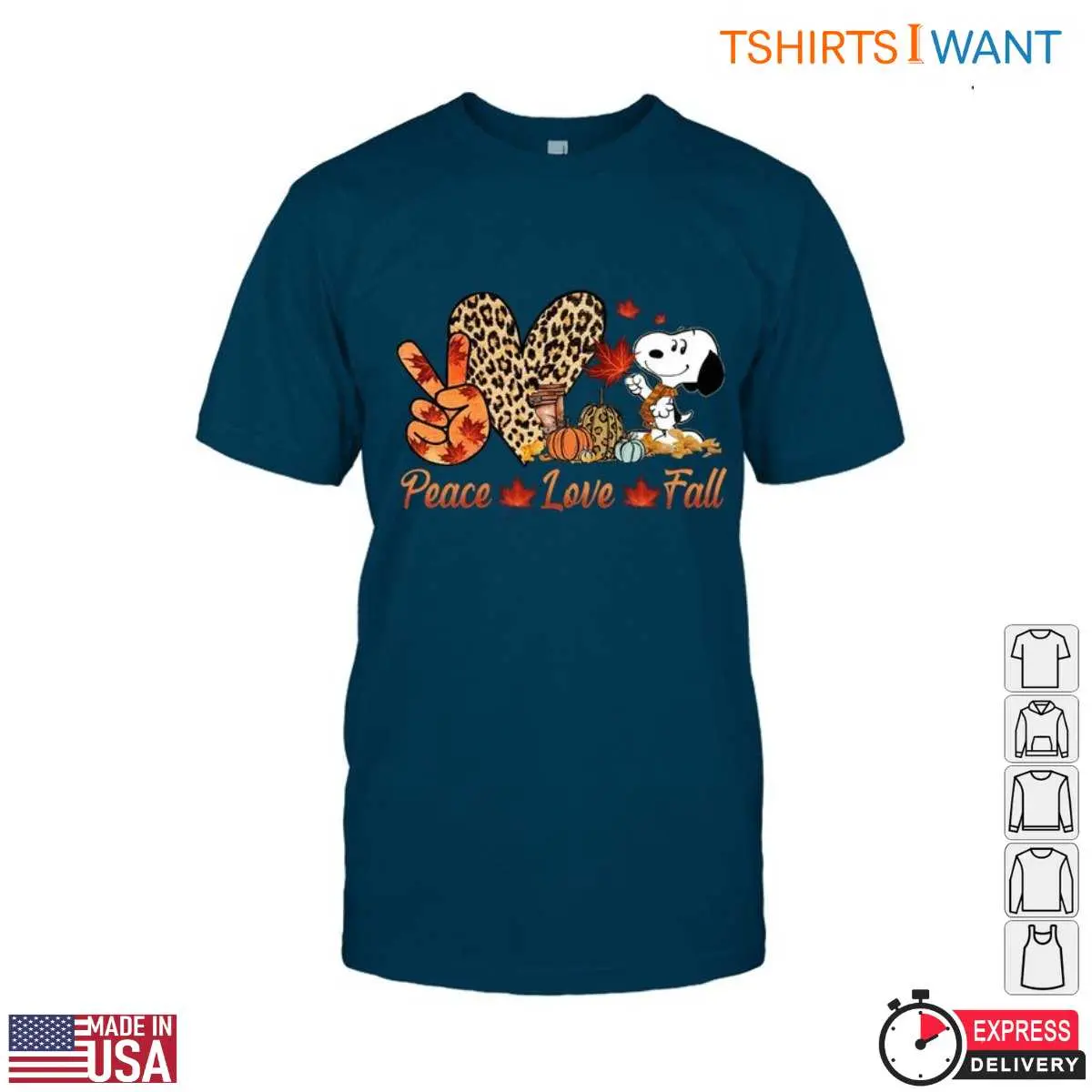 Snoopy Autumn Pictures T Shirt Peace Love Fall Tee 6 1.jpg