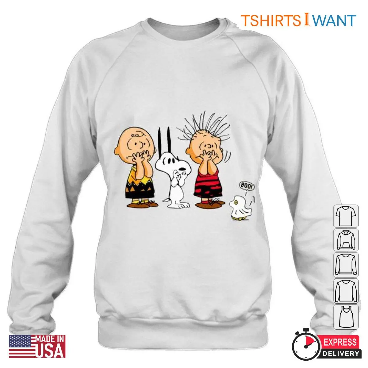 Snoopy 'Boo!' Women's T Shirt – Cute Halloween Graphic Tee for Peanuts Fans Sweatshirt