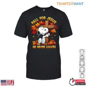 Snoopy Christian T Shirt Fall for Jesus Tee 1 1.jpg