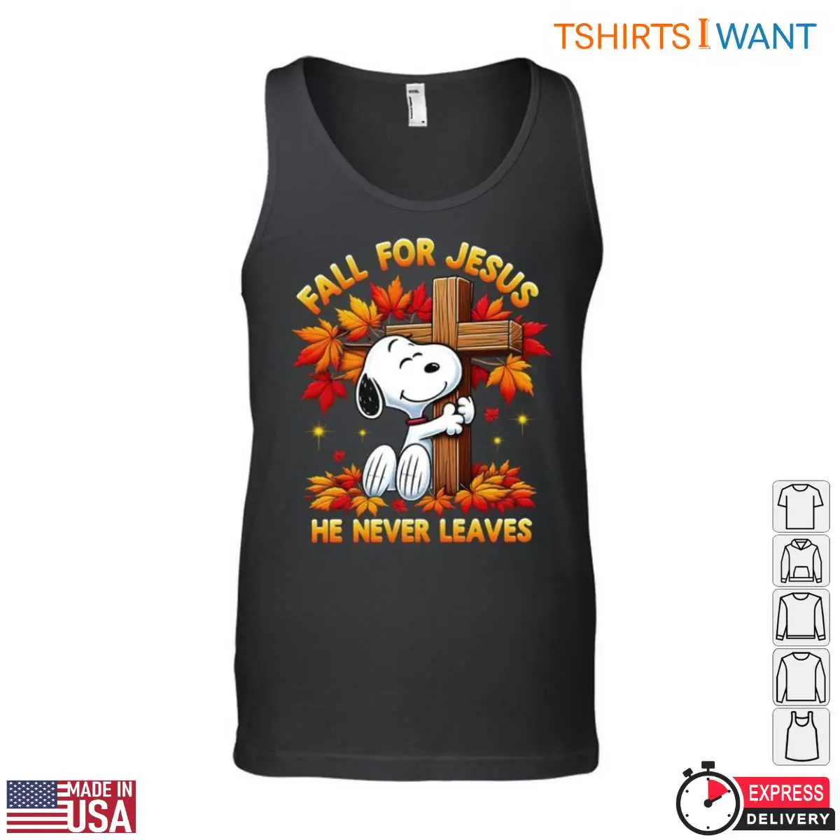 Snoopy Christian T Shirt Fall for Jesus Tee 2 1.jpg