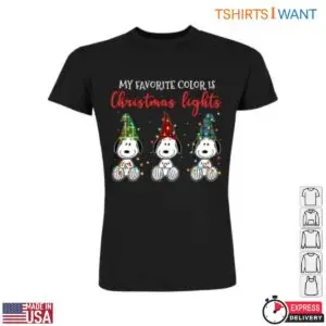 Snoopy Christmas Lights T-Shirt – My Favorite Color Is Christmas Lights 9 Snoopy Christmas Lights My Favorite Holiday Color 4 1.jpg