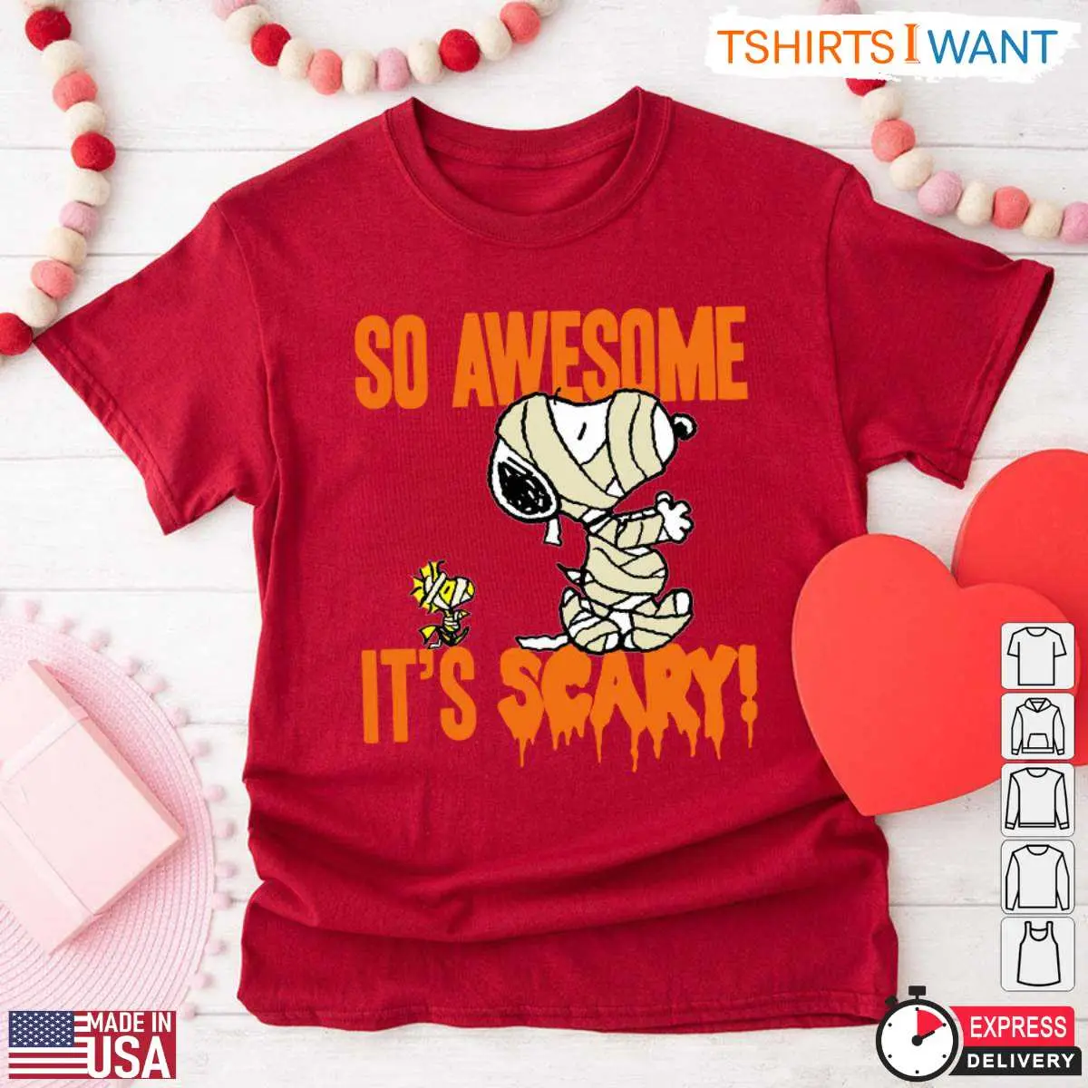 Snoopy Halloween Mummy Woodstock T Shirt 6 1.jpg