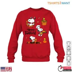 Snoopy Happy Thanksgiving T-Shirt - Festive Fall Harvest 13 Snoopy Happy Thanksgiving T Shirt Fall Harvest Festive Tee 7 1.jpg
