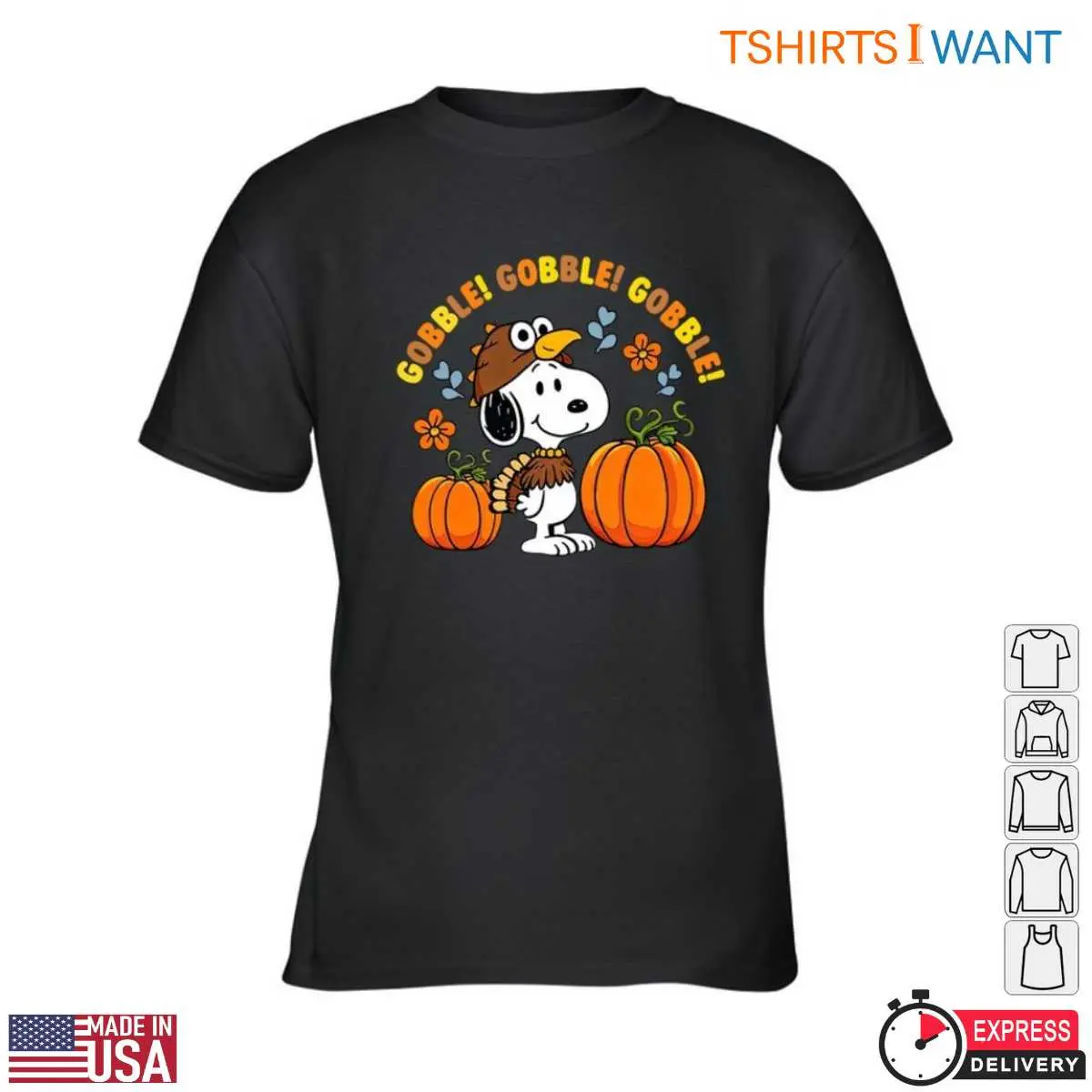 Snoopy Thanksgiving Images T Shirt Gobble Gobble Fun 3 1.jpg