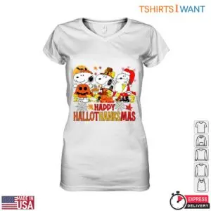 Snoopy Thanksgiving T-Shirt - Happy Hallothanksmas Graphic Tee for Fall Festivities 8 Snoopy Thanksgiving T Shirt Hallothanksmas Graphic 2 1.jpg
