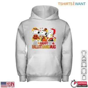Snoopy Thanksgiving T-Shirt - Happy Hallothanksmas Graphic Tee for Fall Festivities 9 Snoopy Thanksgiving T Shirt Hallothanksmas Graphic 3 1.jpg