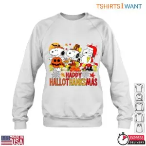 Snoopy Thanksgiving T-Shirt - Happy Hallothanksmas Graphic Tee for Fall Festivities 10 Snoopy Thanksgiving T Shirt Hallothanksmas Graphic 4 1.jpg