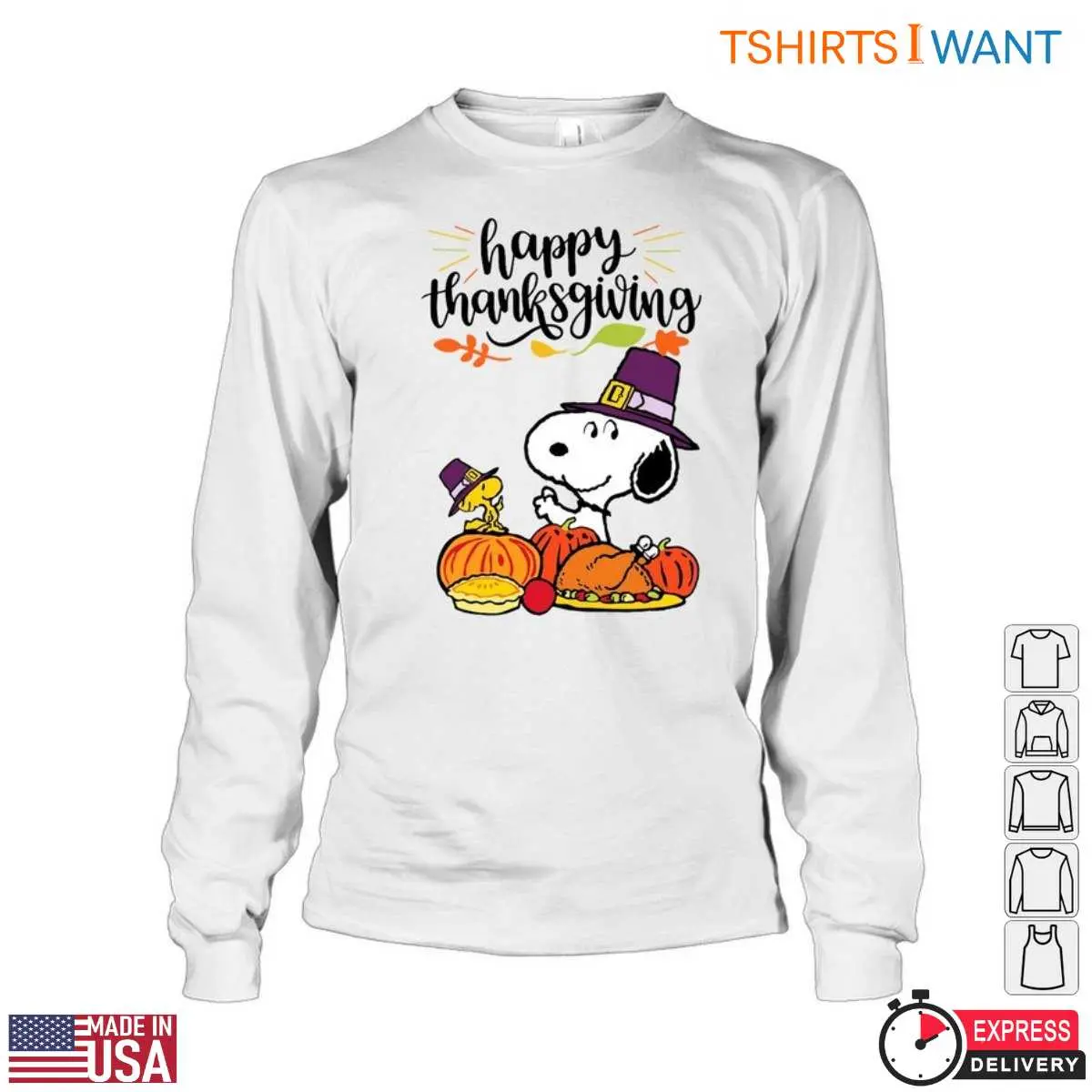 Snoopy Woodstock Thanksgiving T Shirt Fall Leaves Pumpkins 4 1.jpg