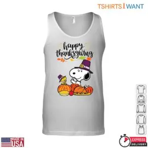 Snoopy and Woodstock Thanksgiving T-Shirt - Happy Thanksgiving Pumpkins and Fall Leaves Design 10 Snoopy Woodstock Thanksgiving T Shirt Fall Leaves Pumpkins 5 1.jpg