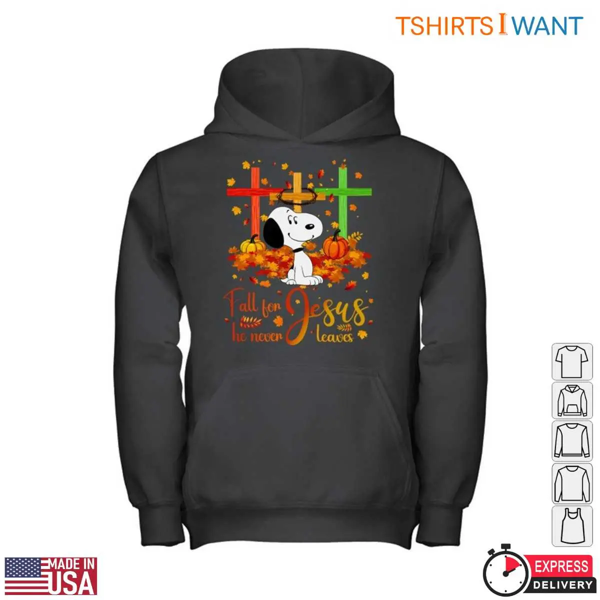 Snoopy in the Fall T Shirt Christian Crosses Autumn Design 5 1.jpg