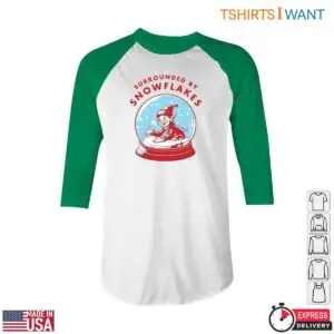Snow Globe T-Shirt - 'Surrounded by Snowflakes' Elf Design 6 Snow Globe T Shirt Surrounded by Snowflakes Elf Design 2 1.jpg