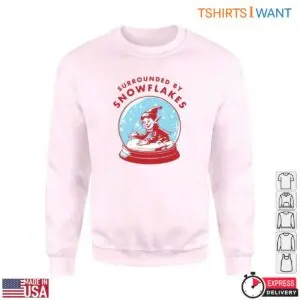 Snow Globe T-Shirt - 'Surrounded by Snowflakes' Elf Design 7 Snow Globe T Shirt Surrounded by Snowflakes Elf Design 3 1.jpg