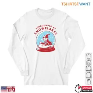 Snow Globe T-Shirt - 'Surrounded by Snowflakes' Elf Design 8 Snow Globe T Shirt Surrounded by Snowflakes Elf Design 4 1.jpg