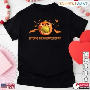 Softball Halloween Spirit Pumpkin T Shirt 1 1.jpg