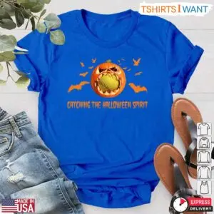 Softball Halloween Spirit Pumpkin T-Shirt 9 Softball Halloween Spirit Pumpkin T Shirt 3 1.jpg