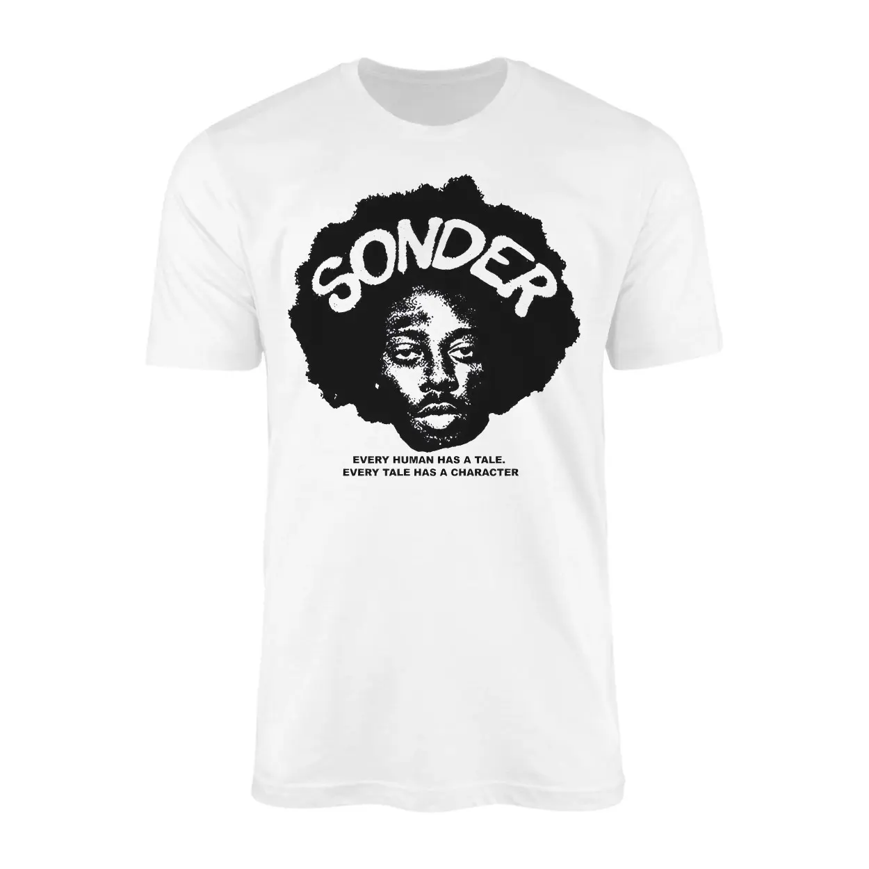 Sonder Afro Art T Shirt E28093 Deep Thoughtful Quote Streetwear Tee 1.jpg