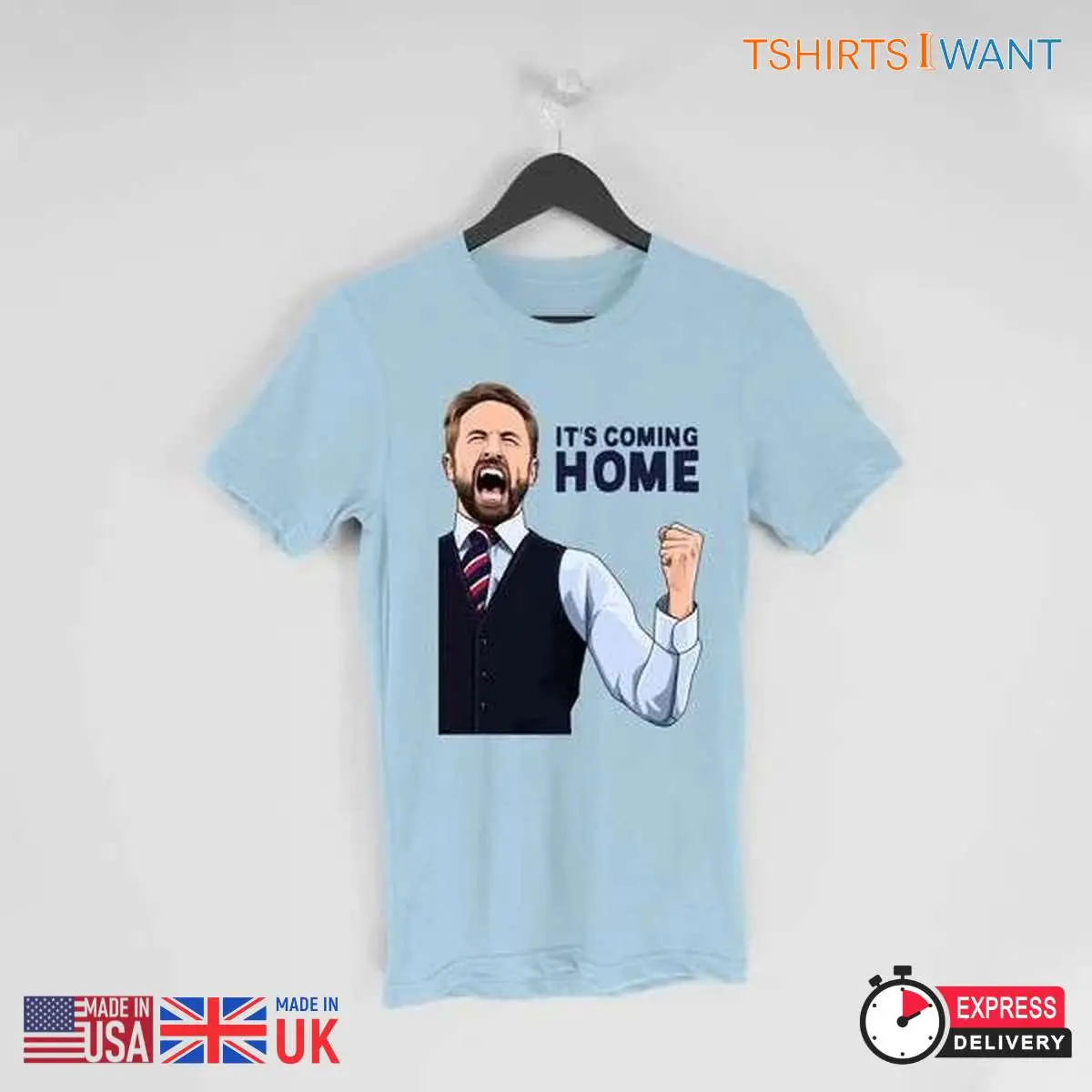 Gareth Southgate It's Coming Home - England Football T-Shirt Euro 2024 6 Southgate It's Coming Home England Euro 2024 T-Shirt