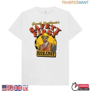 Gareth Southgate's Safety First Greatest Ever Coach T-Shirt 13 Southgates Safety First Greatest Coach T Shirt 2 1.jpg