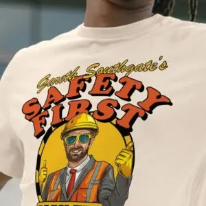 Gareth Southgate's Safety First Greatest Ever Coach T-Shirt 18 Southgates Safety First Greatest Coach T Shirt 7 1.jpg