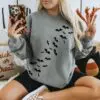 Bat Halloween Haunted House Sweatshirt - Spooky Season Gif 12 Bat Halloween Haunted House Sweatshirt - Spooky Season Gif