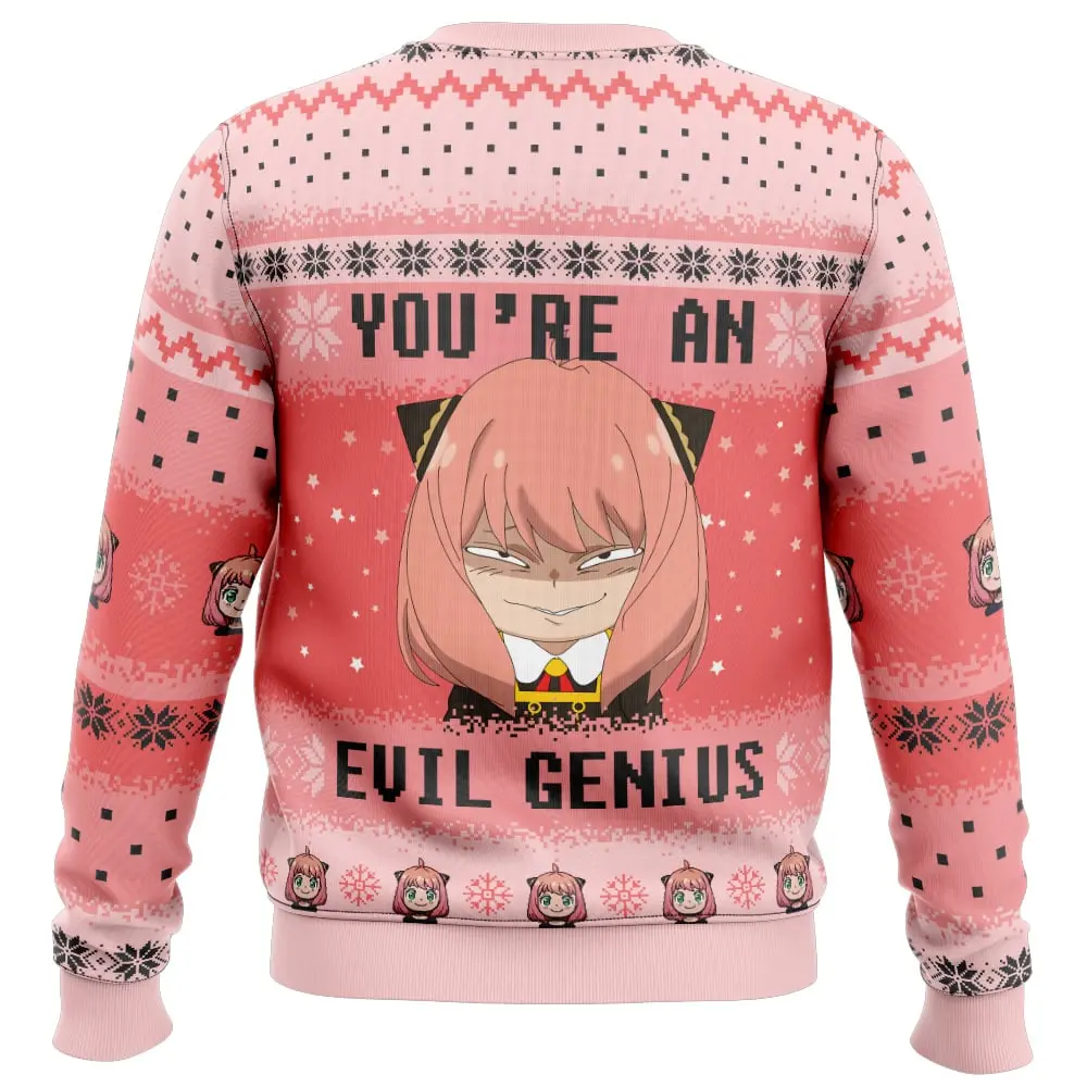 Spy X Family Christmas Youre An Evil Genius Sweater 1 1.jpg