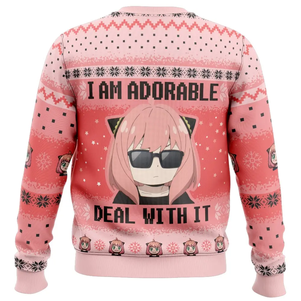 Spy X Family Sweater I Am Adorable Christmas Edition 1 1.jpg