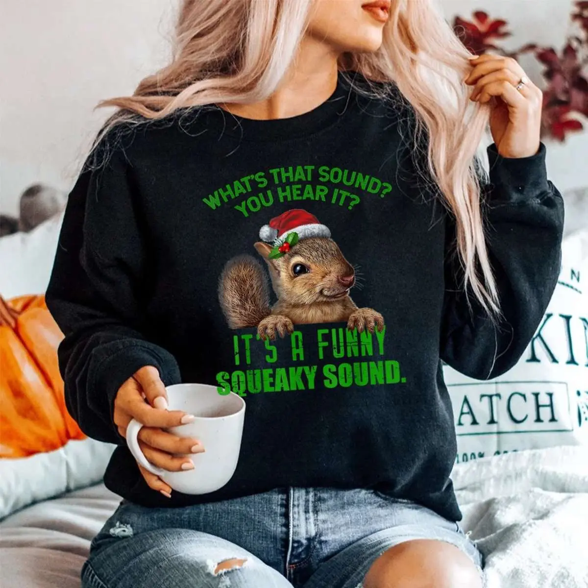 Squirrel Christmas Shirt - That Funny Squeaky Sound Holiday Animal Tee 5 Squirrel Christmas Squeaky Sound Funny Shirt 5 1.jpg