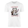 Stabby Cat Horror T Shirt – Cute Killer Kitty with Jason Mask, Funny Halloween Graphic Tee 1