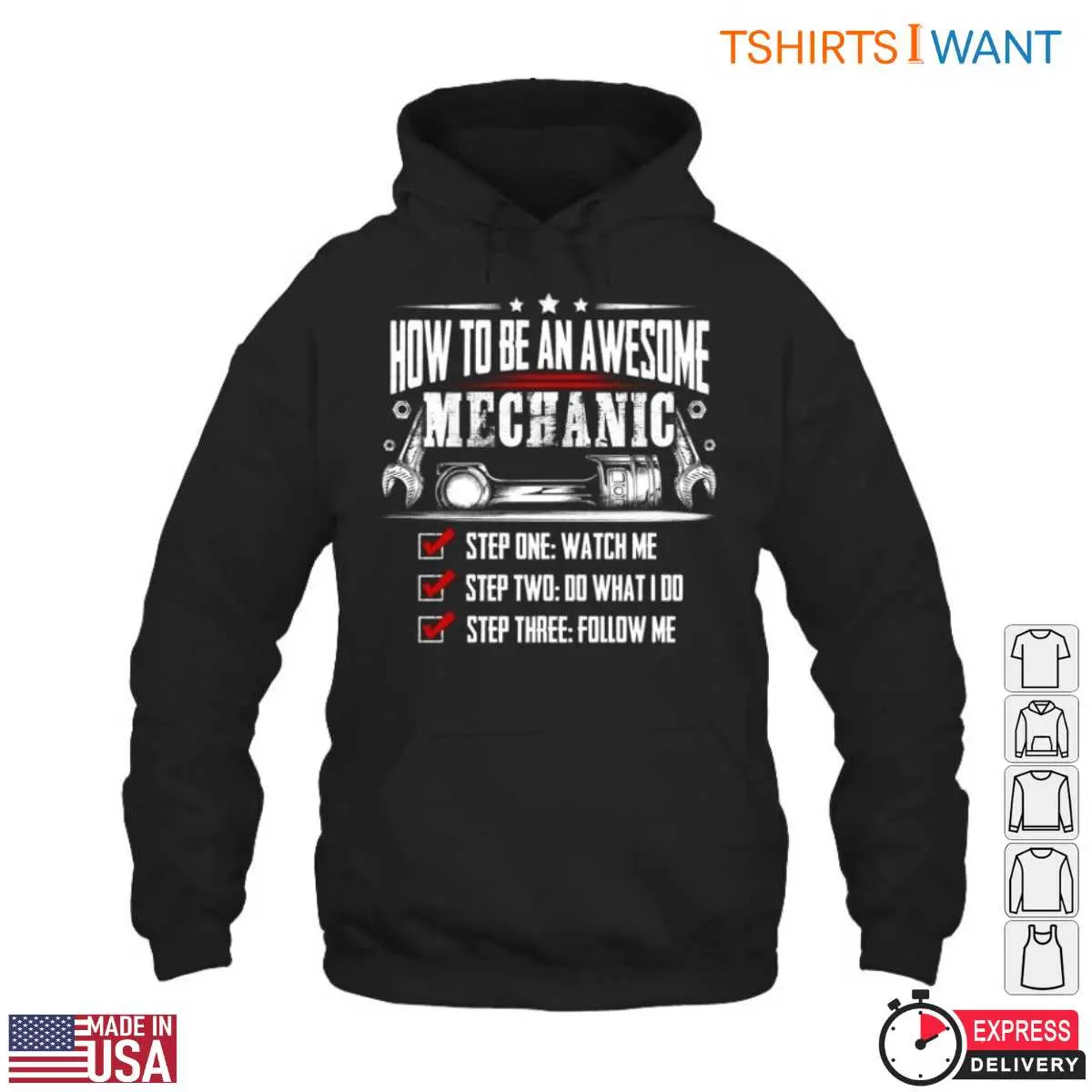 Step By Step Mechanic Guide Funny Mechanic Jokes T-Shirt 3 Step By Step Mechanic Guide Funny Mechanic Jokes T Shirt 3 1.jpg
